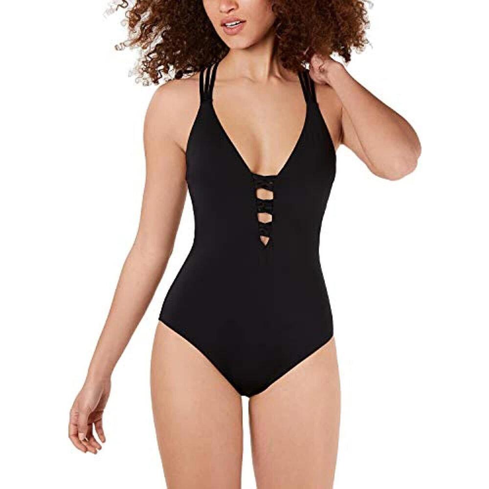 Hobie Eye-catching Women's One piece Black Swimsuit Size Small